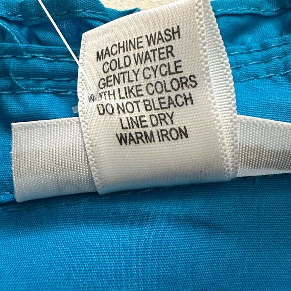 Mirror Image Blue Open Front Ruffled Lightweight Summer Blazer Jacket Small NEW - Picture 13 of 14